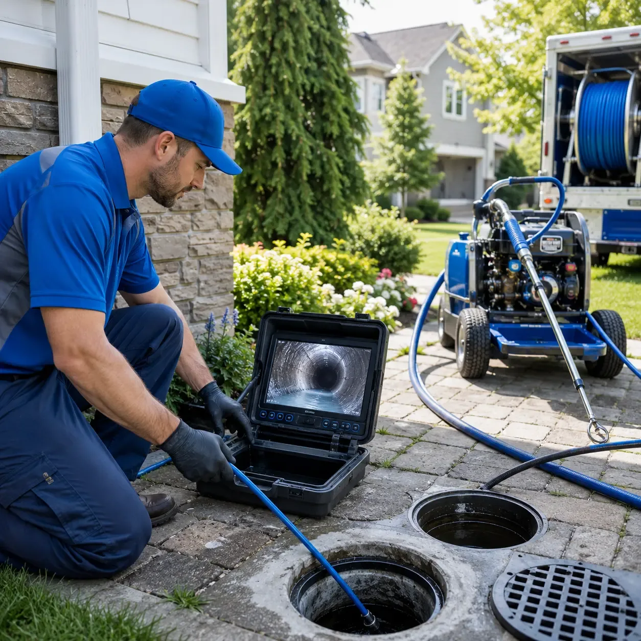 Outdoor drain cleaning professionals serving Newington, CT